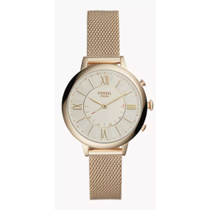 Watch strap Fossil FTW5020 Stainless steel Gold Toned 14mm